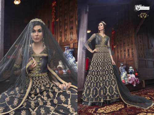 Suit Swagat Violet 6108 by Neerja Fashion