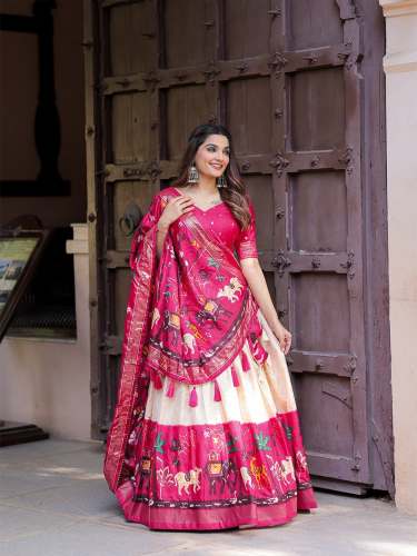 Gujarati Garba Special Dola Silk Lehenga Choli by kritva fashion