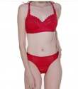 New Arrival Red Bra Panty Set For Women