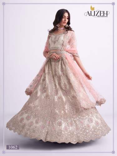 Alizeh Bridal Heritage Premium Bridal Net Designer Lehenga Collection by Alizeh Official