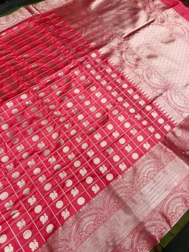 Navrang Lichi silk Saree  by Aaradhya Fashion