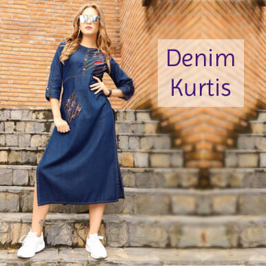 Wholesale price Denim kurtis | Denim kurtis wholesalers