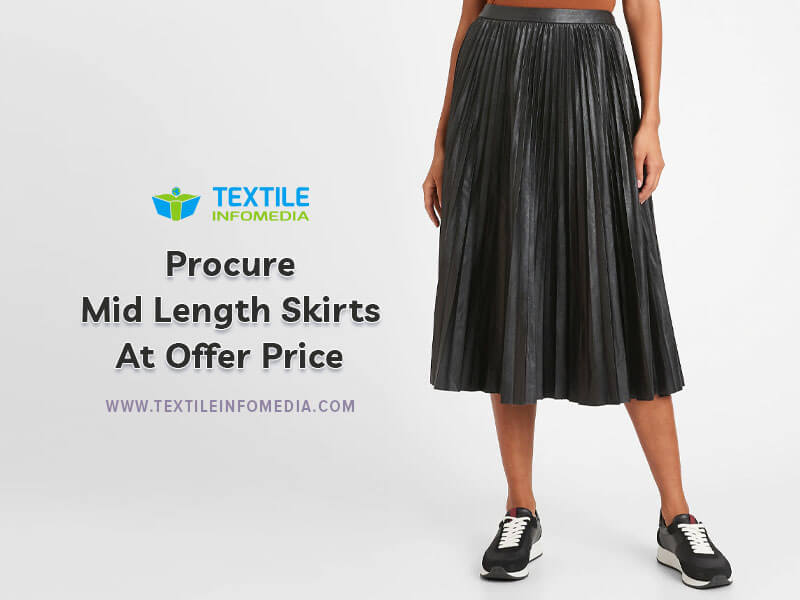 Mid length shop pleated skirts wholesale