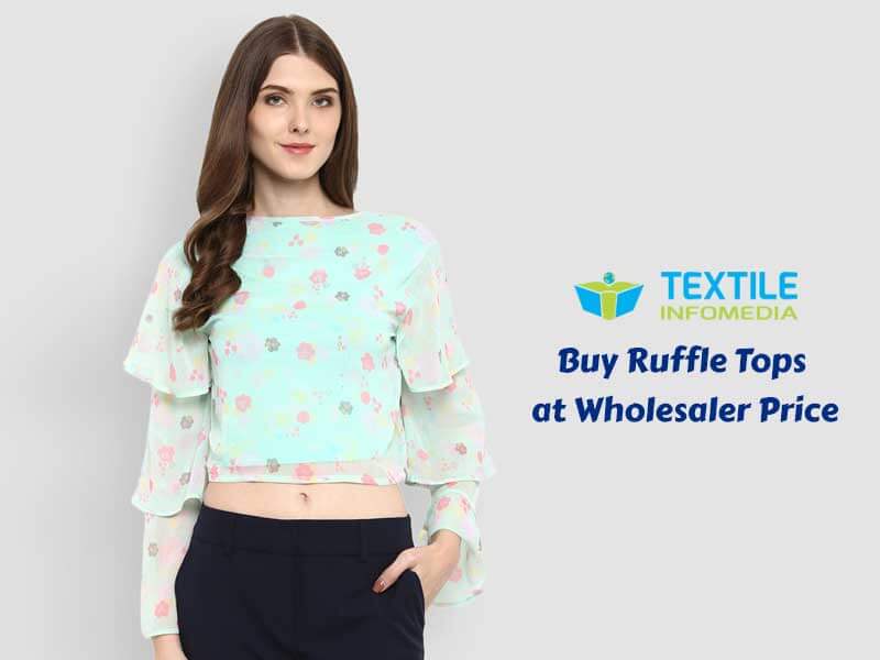 Buy ruffle tops at wholesale price - Ruffle tops wholesalers list