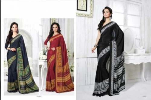 Fancy Net Synthetic Saree For Women by King Sarees