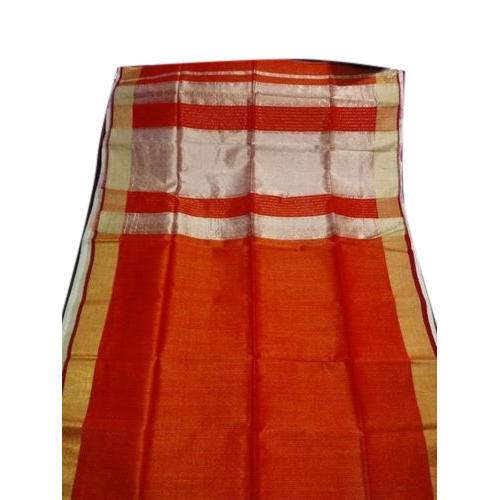 Fancy New Collection Red Color Maheshwari Saree by Kalyan Bunkar Handloom Chanderi