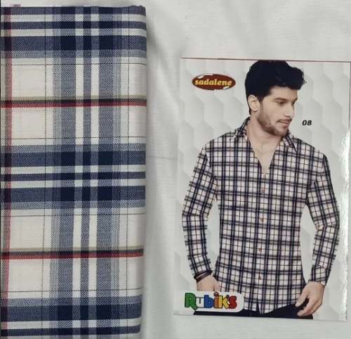 Sadalene Check Shirt Fabric by Praveen Textiles