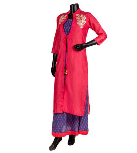 collar neck palazo kurti