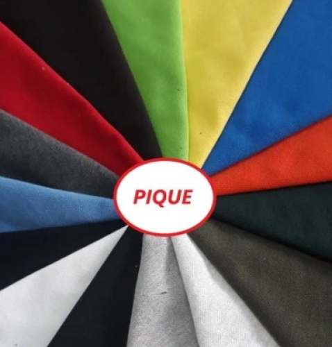 multicolor Airtex Plain Pique Fabrics  by AS Textiles