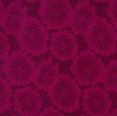 Dark Pink Poly Silk Fabric by Shyam Fashion