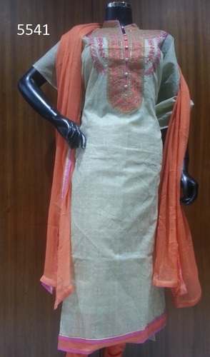 Cotton Suits With Chiffon Dupatta