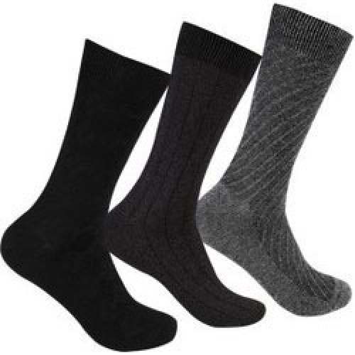 mens wool plain socks