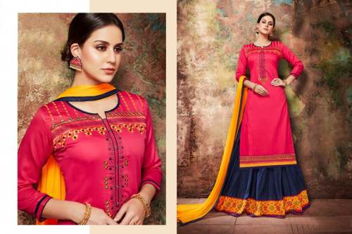 latest salwar suit lahenga style salwar suit-001