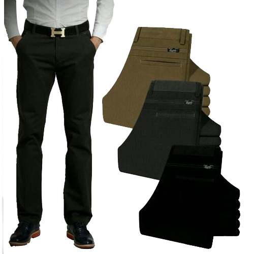 Mens Casual Cotton Trouser