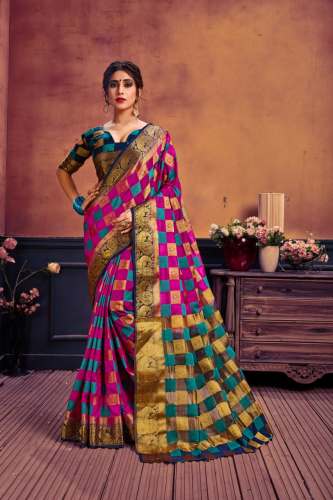 Designer Art silk & Pure Zari Jacquard Work Saree