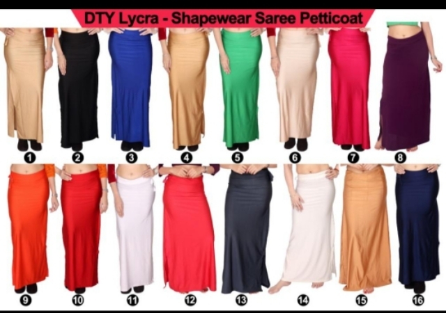 Lycra Saree Shapewear For Women Branded Petticoats at Rs 145/piece in Surat