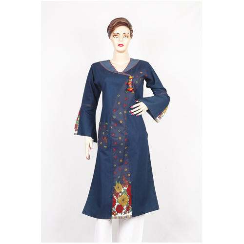 Printed Denim Kurtis