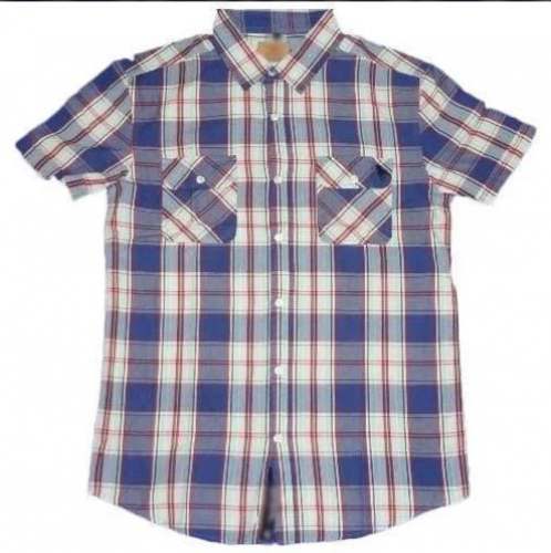 Boys Half Sleeve Cotton Check Shirts by Liso Apparels