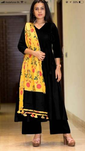 RUTBAKHAN Presented Russion silk Kurti with Plazzo