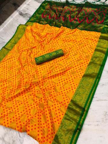 Kanjivaram Silk Sarees With Meena Border