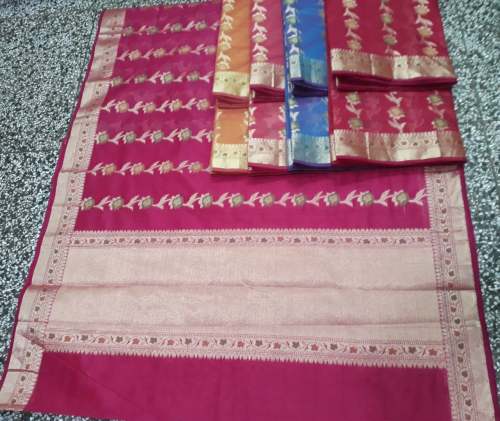 Stylish Banarasi Hand Loom Saree  by Haji Abdul Hamid co 