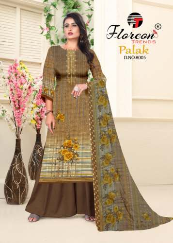 Floreon Trends Palak Cambric Cotton Dress by Textile Mall