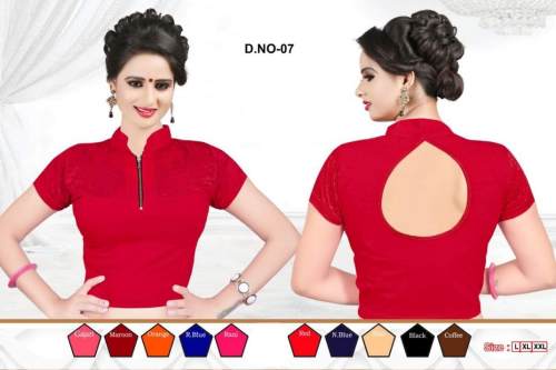 Strechable Red Blouse  by Oscar Fabric
