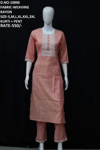 letest kurti with pent set for ladies