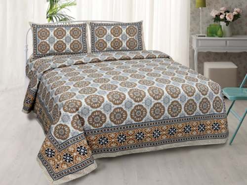 Fancy Cotton Printed Bed sheet