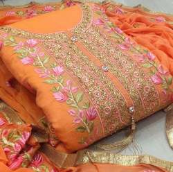 Top 30 Embroidered Dress Material Manufacturers & Suppliers - Embroidery  work dress material