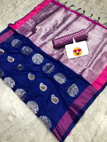 Banarasi soft zari woven saree by FashionFevr