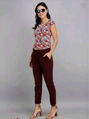 Ruffel knot pant by trend basket