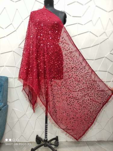 Sequence Work Nazneen Dupatta at Rs.175/Piece in surat offer by indian  culture
