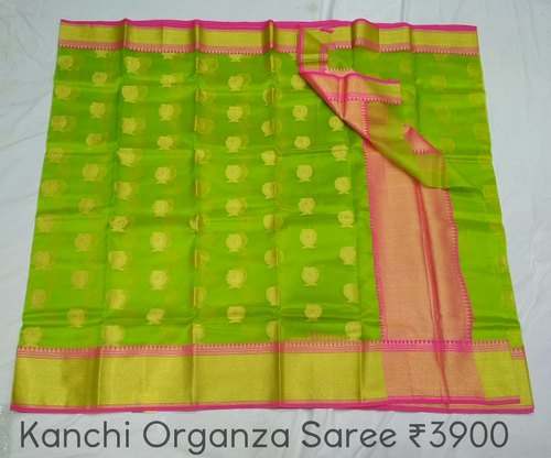 Pure Kanchi Organza Butta Sarees by Meenakshi Sarees