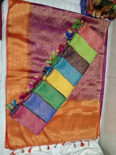 Fancy Collection Tissue Soft Silk Saree by mehul silk kendra