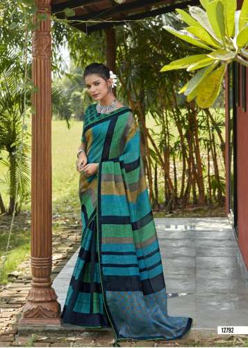 Jute Cotton sarees at Rs.866/Catalogue in surat offer by Geet Gauri Fashion