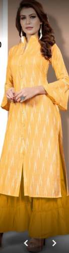 Fancy cambric cotton kurti at wholesale 