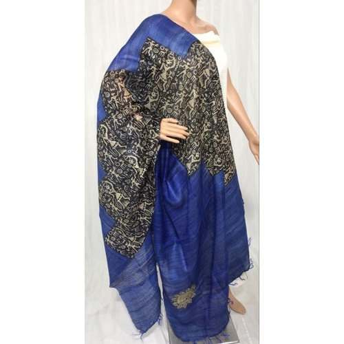 Pure Printed Tussar Silk Dupatta