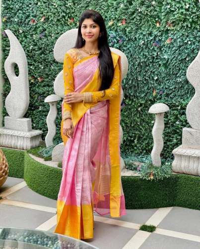 SF-347 Lichi Silk Banarasi Saree 