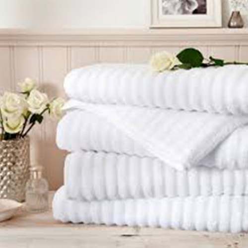 White Bath Towel  by Vishvesh Textiles The FG