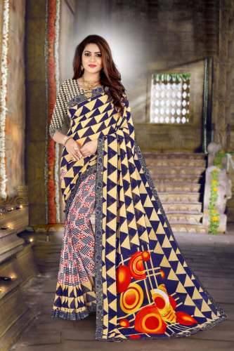 PF-342  Georgette Saree by Patankar Fab 