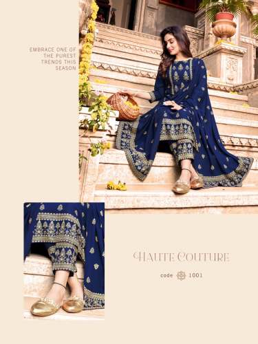  PARISHI Rayon Print Kurti Dupatta Set