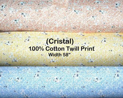 Cotton Twill Shirting Fabric (Cristal) by Kamlesh Textiles