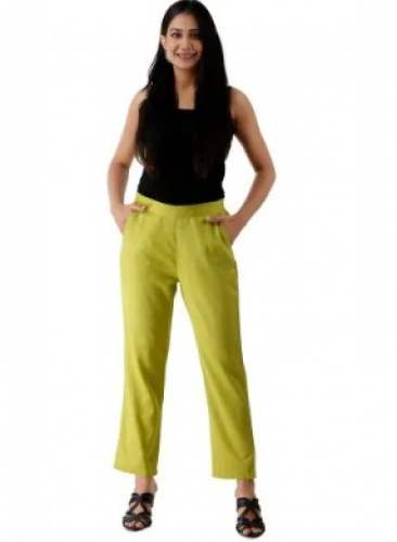 Lemon Green Pocket Style Ladies Pant at Rs.195/Piece in jaipur