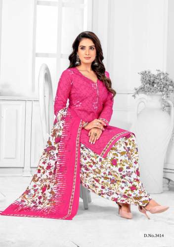 Pure Cotton Dress Material with Mul Cotton Chuni at Rs.529/Piece in surat  offer by Fashionvers