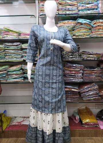 New Kurti Palazzo Set For Women by Om Saree And Girls Wear