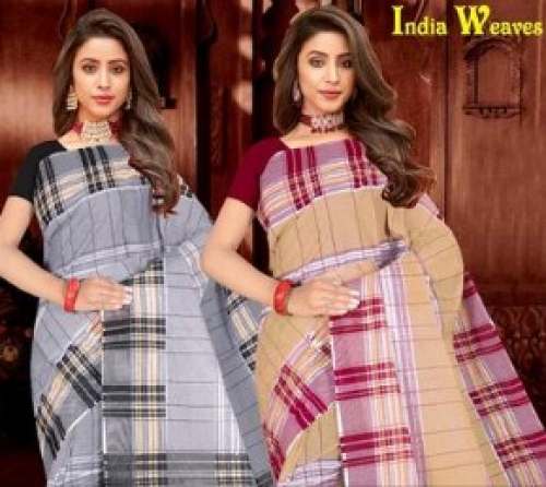 Cotton Handloom Saree For Ladies