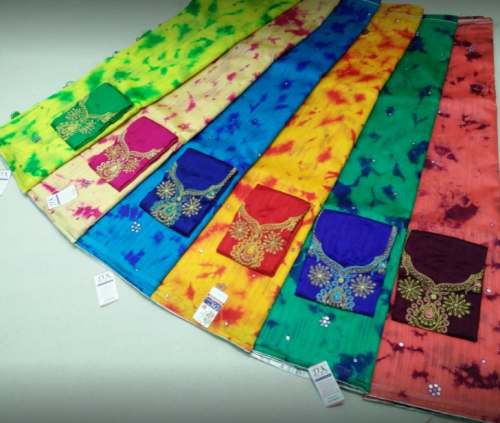 New Shibori Print Saree For Women by Tulasi Saree Center