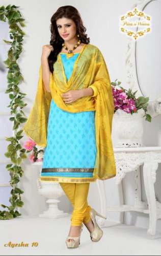 New Printed Churidar Suit For Women by Nisha Textiles