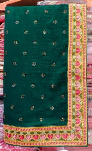 Lace Border Green Saree For Ladies at Rs.1650/Piece in patna offer